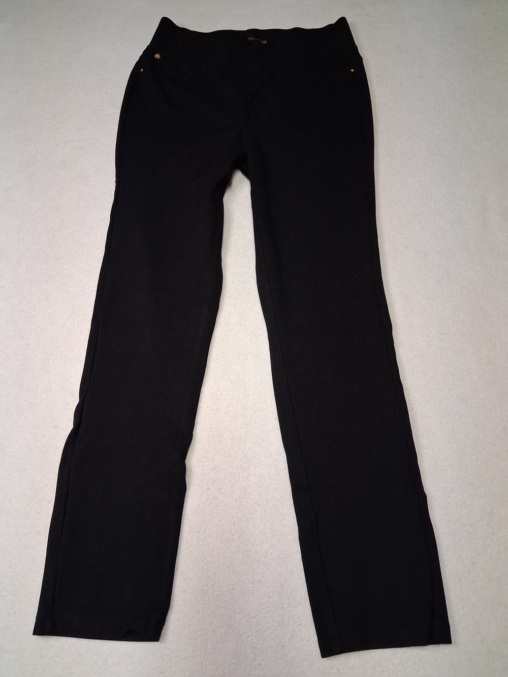 Women's Black Straight-Leg Ponte Pants